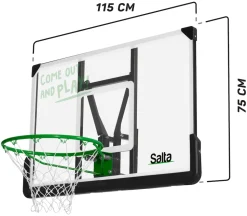 Salta Center Basketballbrett mit Korb 110x71x60 cm