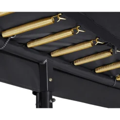 Salta First Class - rechteckig 214x366 cm- Schutzrand - Komplettsystem mit hochwertigem Sicherheitsnetz und Leiter schwarz