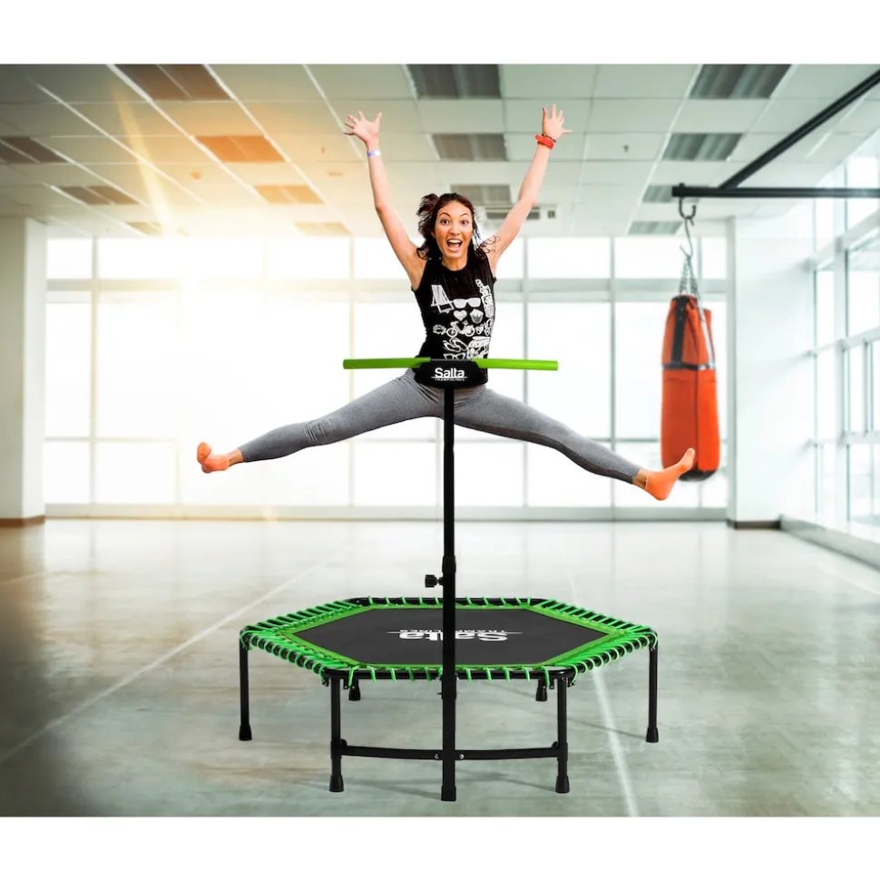 Salta Fitness - inklusive höhenverstellbaren Haltegriff - 140cm grün