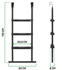 Salta Leiter - Größe XL - Höhenverstellbar