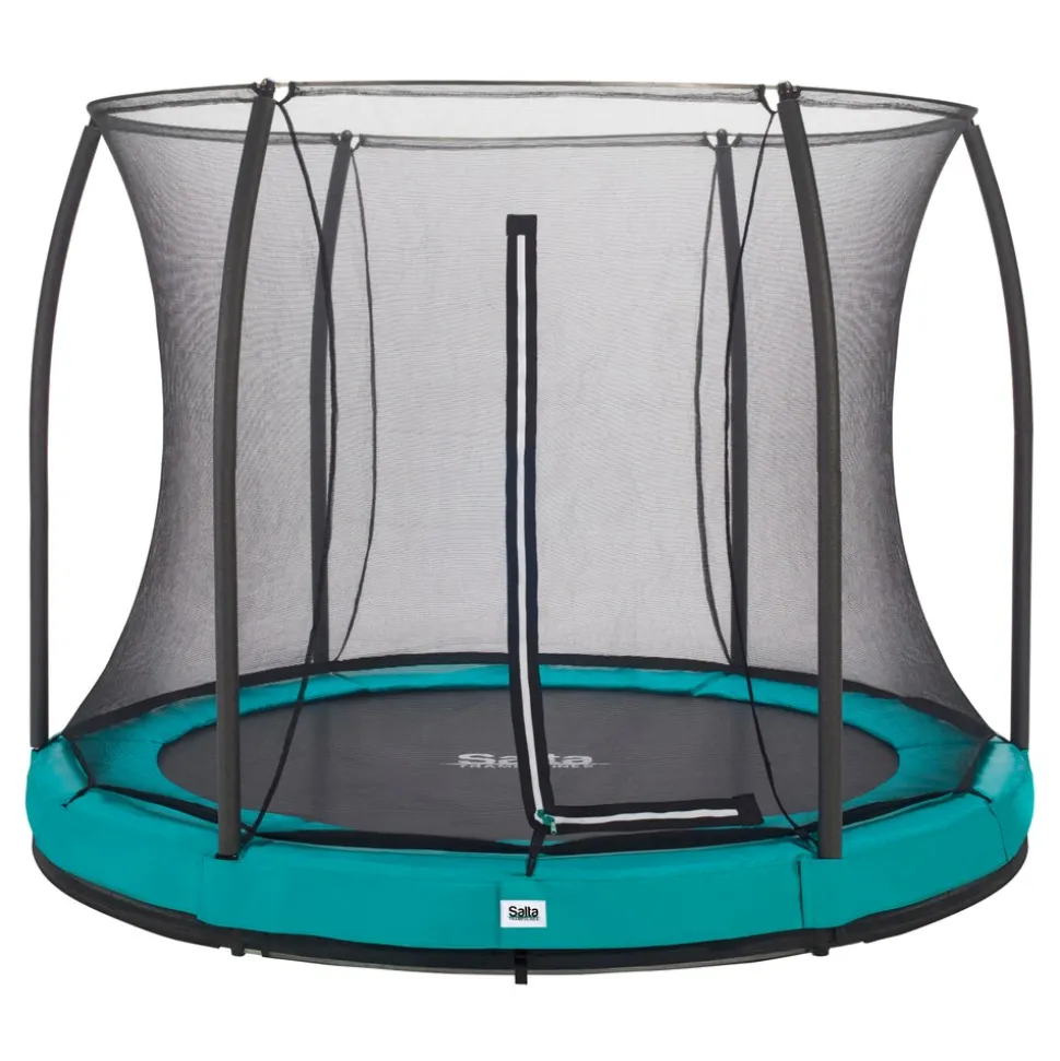 Salta Trampoline - Comfort Edition Ground - rund - Ø183cm - Schutzrand Grün