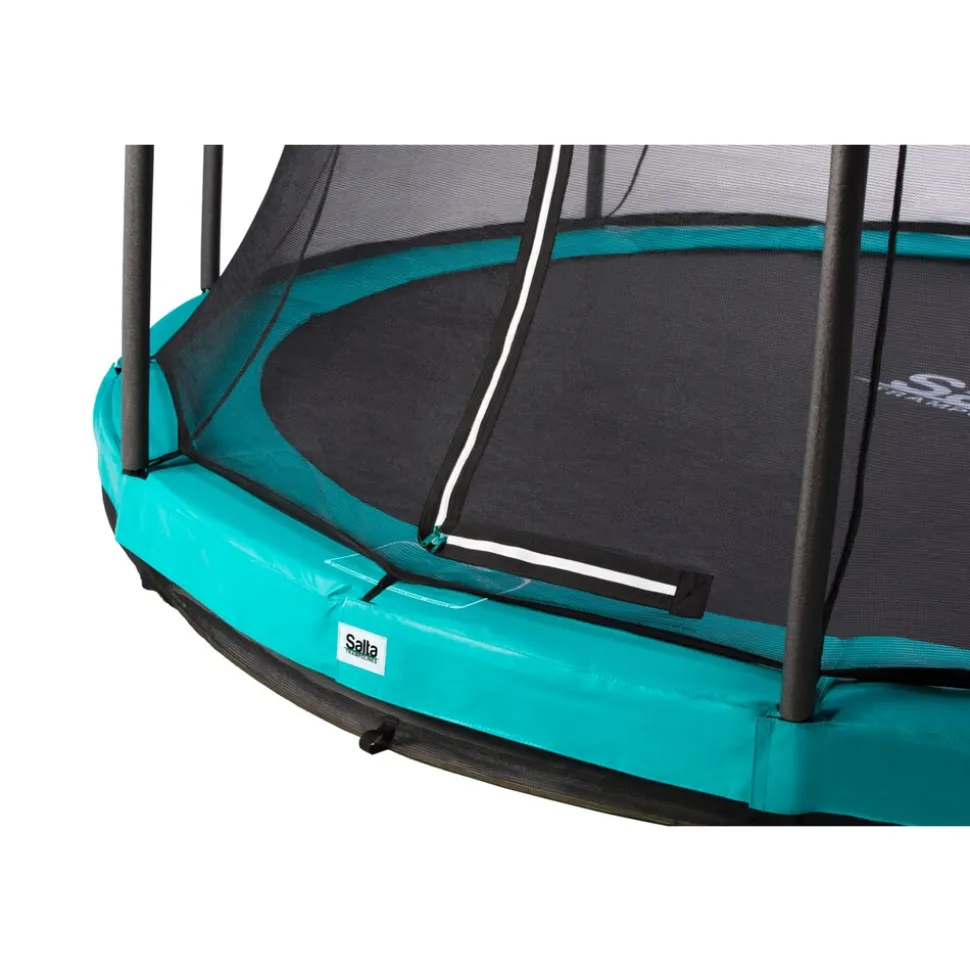 Salta Trampoline - Comfort Edition Ground - rund - Ø183cm - Schutzrand Grün