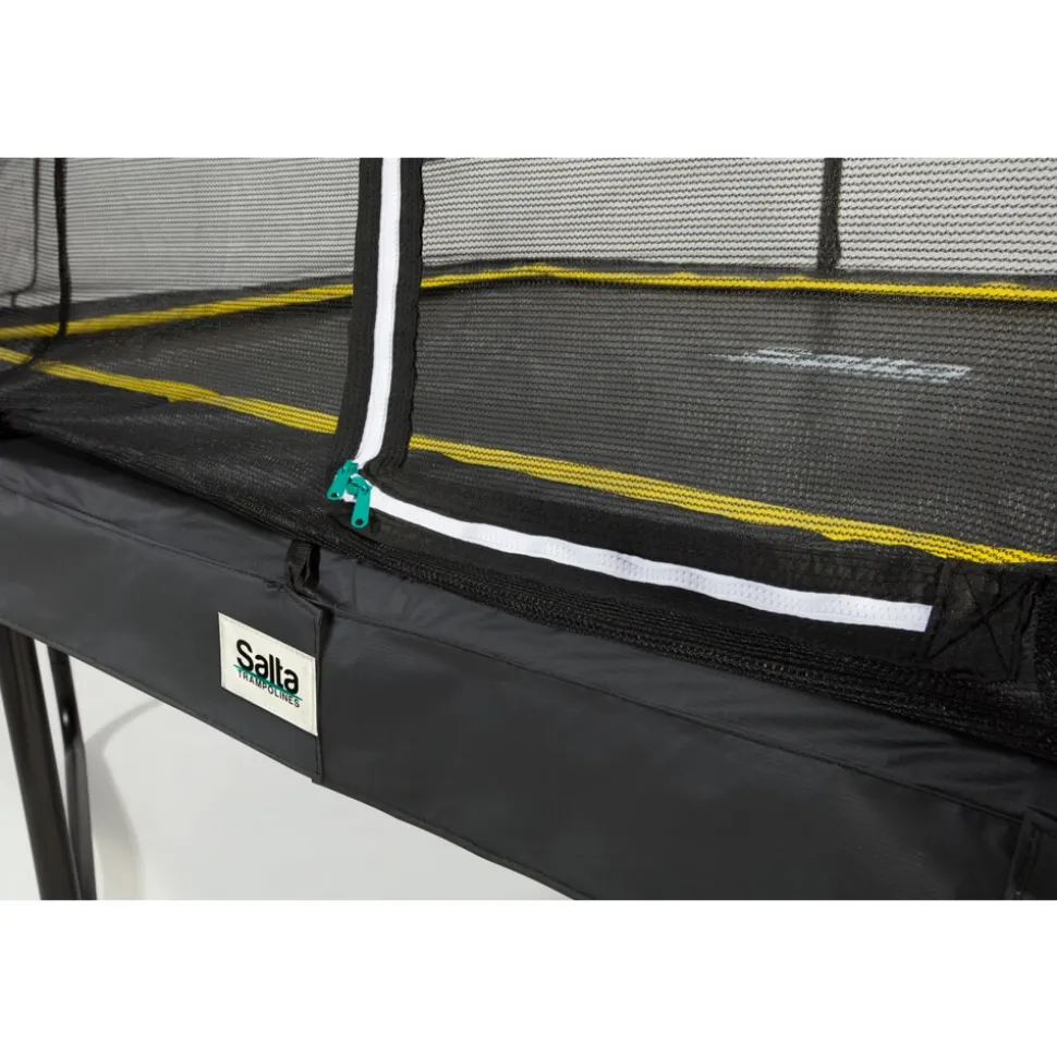 Salta Trampoline - Comfort Edition - rechteckig - 214 x 305cm - 7x10ft - Schutzrand Schwarz