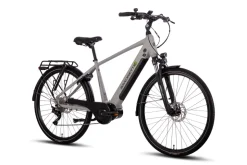 SAXONETTE Premium Sport E-Trekkingbike 10 Gang Scheibenbremse, Federgabel, Mittelmotor