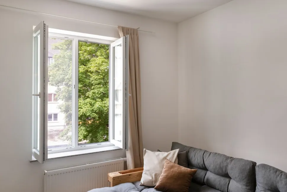 Schellenberg Fliegengitter für Fenster, 130 x 150 cm, weiß