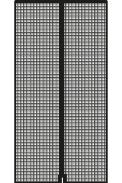 Schellenberg Fliegengitter-Magnetvorhang, 90 x 210 cm, anthrazit
