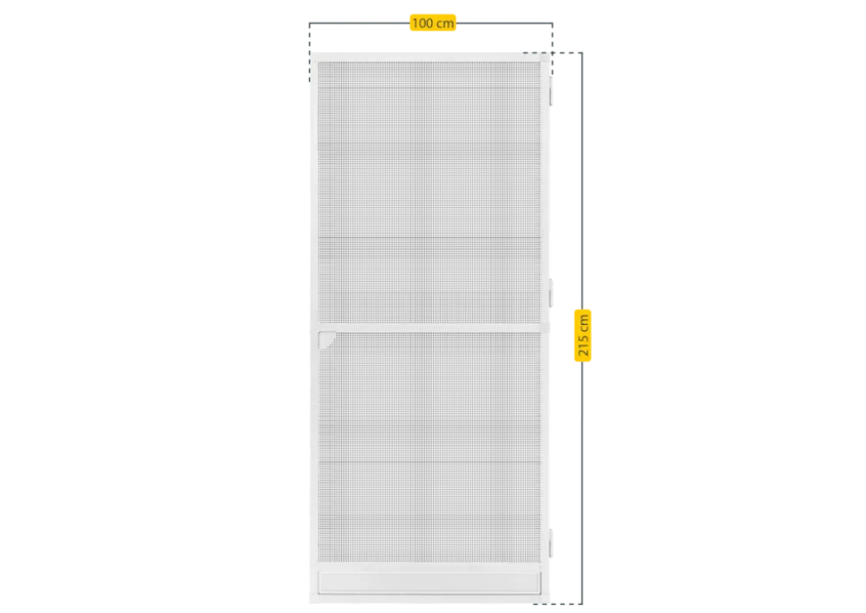 Schellenberg Fliegengittertür Premium, 100 x 215 cm, weiß