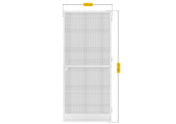 Schellenberg Fliegengittertür Premium, 120 x 240 cm, weiß