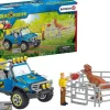 Schleich Geländewagen mit Dino-Außenposten
