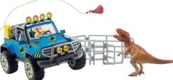 Schleich Geländewagen mit Dino-Außenposten