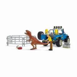 Schleich Geländewagen mit Dino-Außenposten