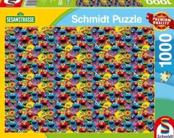 Schmidt Sesamstraße Puzzle 1000 Teile Wer wie was Nostalgie Puzzle Erwachsene