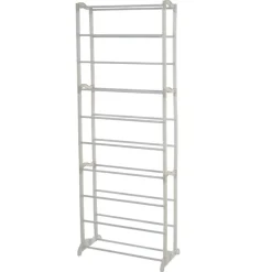 Schuhschrank Campingschrank Faltschrank Stoff 140x52x18cm creme