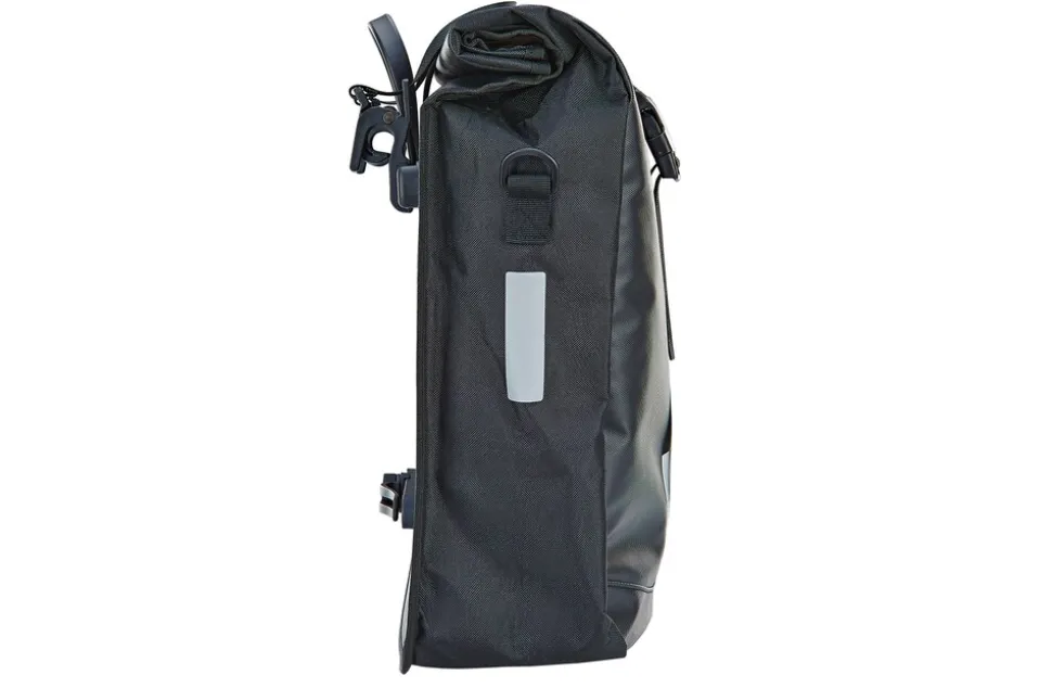 Seitenpacktasche, 100 % wasserdicht, reflektierende Elemente, robustes und langlebiges Material, Volumen: 20 Liter, Farbe: schwarz