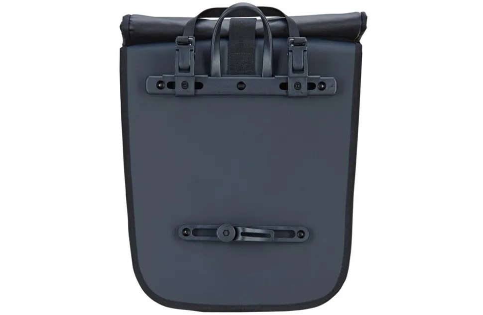 Seitenpacktasche, 100 % wasserdicht, reflektierende Elemente, robustes und langlebiges Material, Volumen: 20 Liter, Farbe: schwarz