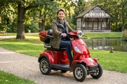 Seniorenmobil P4000, Lithium-Akku, 25 km/h, 1000 Watt, Rot