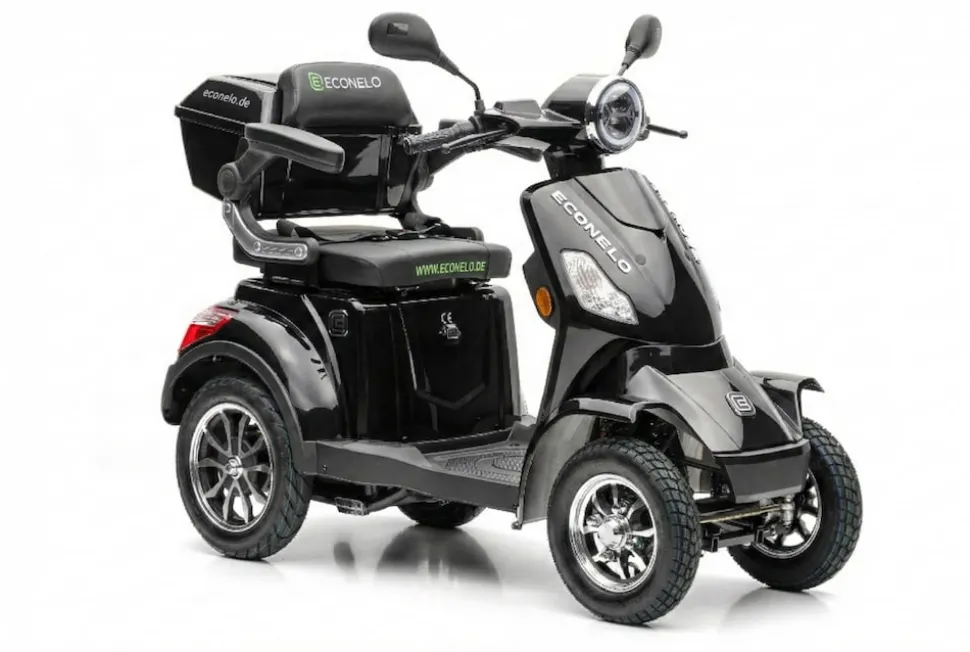 Seniorenmobil P4000, Lithium-Akku, 25 km/h, 1000 Watt, Schwarz