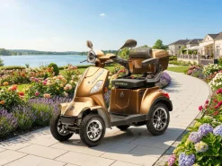 Seniorenmobil P4000, Lithium-Akku, 25 km/h, 1000 Watt, Braun