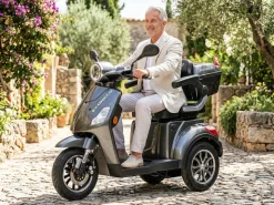 Seniorenmobil P1000, Lithium-Akku, 25 km/h, 1000 Watt, Grau