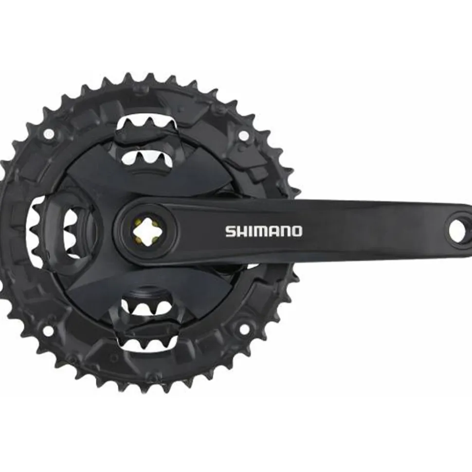 Shimano FC-MT101 Kurbel 3-fach 40-30-22 Zähne 170 mm Vierkant Kurbelgarnitur Tretkurbel Fahrradkurbel Kettenradgarnitur MTB Mountainbike Trekking
