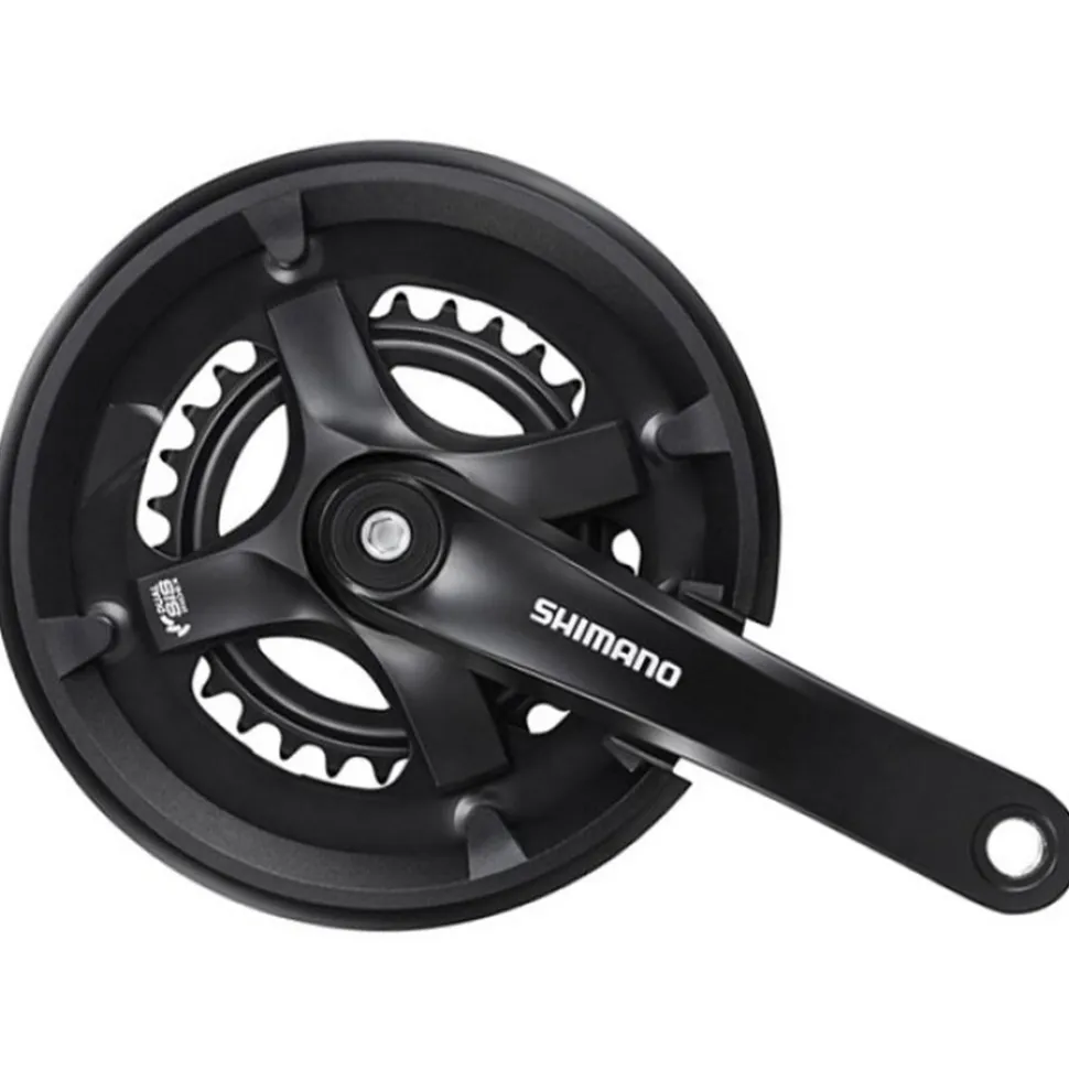 Shimano FC-TY501-2 Kurbel 2-fach 30-46 Zähne 175 mm Kurbelgarnitur Tretkurbel Fahrradkurbel Kettenradgarnitur MTB Mountainbike Trekking