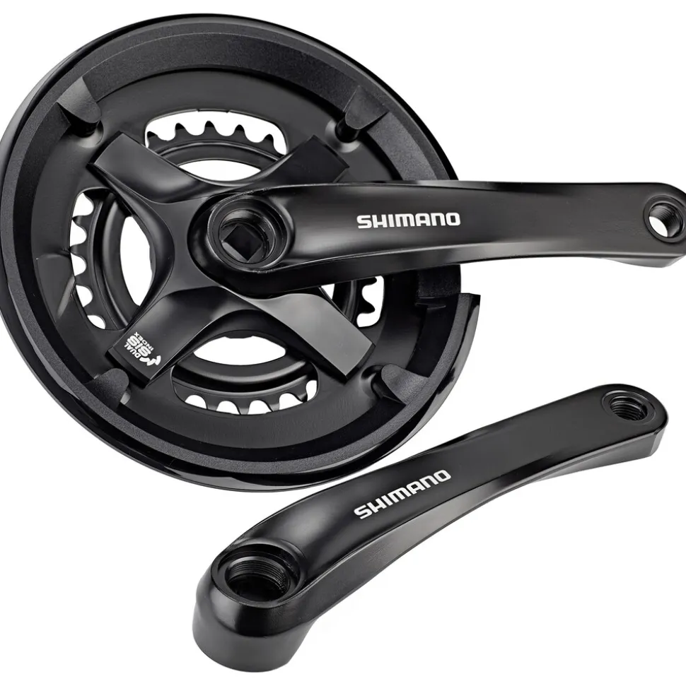 Shimano FC-TY501-2 Kurbel 2-fach 30-46 Zähne 175 mm Kurbelgarnitur Tretkurbel Fahrradkurbel Kettenradgarnitur MTB Mountainbike Trekking