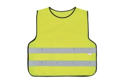 Sicherheitsweste für Erwachsene, mit 3M Reflex-Material, elastischer Gummibund und verstellbare Klettverschlüsse, Farbe: neongelb