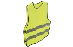 Sicherheitsweste für Erwachsene, mit 3M Reflex-Material, elastischer Gummibund und verstellbare Klettverschlüsse, Farbe: neongelb