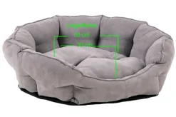 SILVIO DESIGN Liegesofa «George» hellgrau | versch. Größen