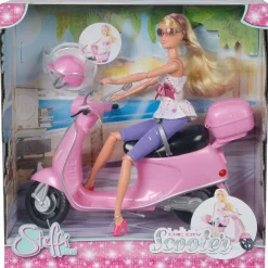 Simba 105730282 - Steffi Love - Chic City Scooter - Roller, pink, Puppe mit Zubehör