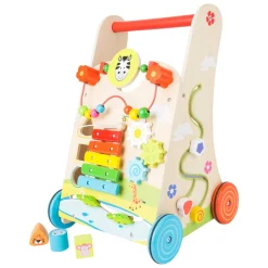 Smallfoot Lauflernwagen Blumenwiese 10606 Mehrfarbig Lauflernwagen
