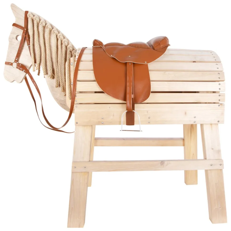 Small Foot Sattel und Zaumzeug-Set Holzpferd 11906 braun Outdoor-Spielzeug