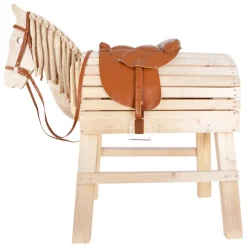 Small Foot Sattel und Zaumzeug-Set Holzpferd 11906 braun Outdoor-Spielzeug