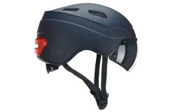 Smart Helm INMOLD, Full-HD Kamera, Bluetooth 4.0, Blinker, LED, Farbe: schwarz 55-58cm