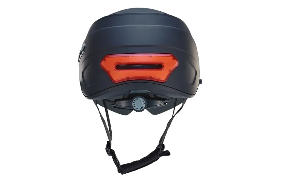 Smart Helm INMOLD, Full-HD Kamera, Bluetooth 4.0, Blinker, LED, Farbe: schwarz 55-58cm