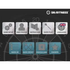 SMARTNESS ELEKTRONIK DARTBOARD ARCADIA 4.0, 2-LOCH ABSTAND