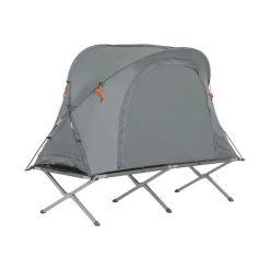 SoBuy Campingzelt 4 in 1 Set Hellgrau 193x145x160cm Funktional