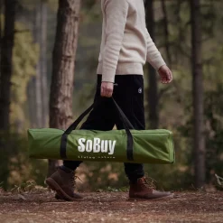 SoBuy Campingzelt mit 1 Tür Grün Funktional