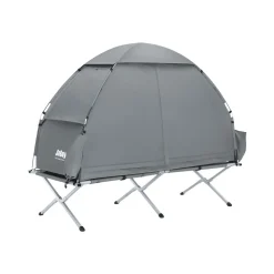 SoBuy Campingzelt mit 1 Tür Hellgrau Funktional