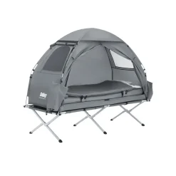 SoBuy Campingzelt mit 1 Tür Hellgrau Funktional