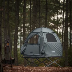 SoBuy Campingzelt mit 1 Tür Hellgrau Funktional