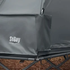 SoBuy Campingzelt mit 1 Tür Hellgrau Funktional