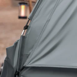 SoBuy Campingzelt mit 1 Tür Hellgrau 193x145x185cm Funktional