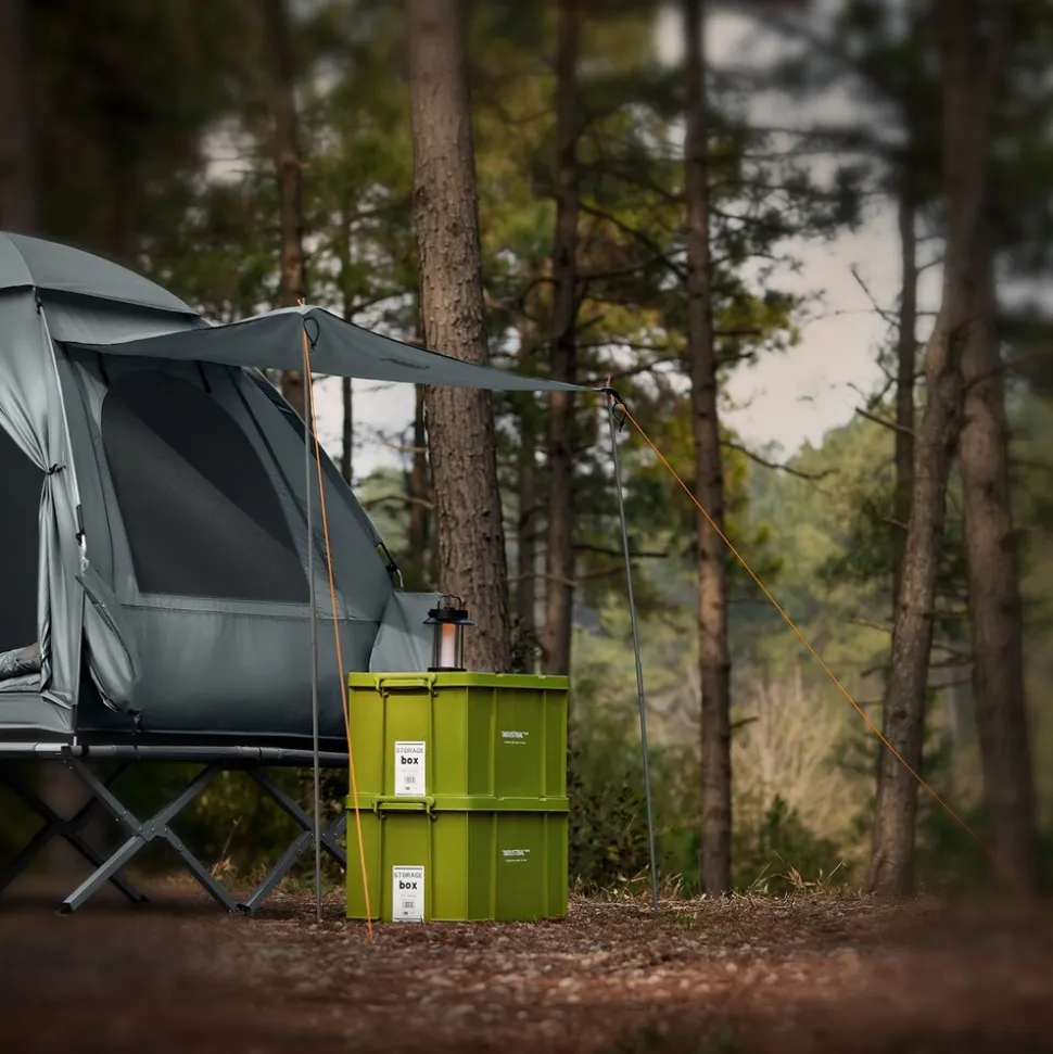 SoBuy Campingzelt mit 1 Tür Hellgrau 193x145x185cm Funktional