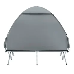 SoBuy Campingzelt mit 1 Tür Hellgrau 193x145x185cm Funktional