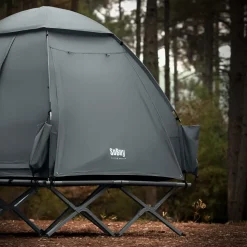 SoBuy Campingzelt mit 1 Tür Hellgrau 193x145x185cm Funktional