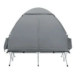 SoBuy Campingzelt mit 1 Tür Hellgrau 193x145x185cm Funktional
