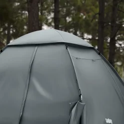 SoBuy Campingzelt mit 1 Tür Hellgrau 193x145x185cm Funktional