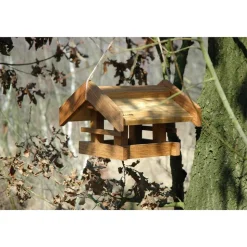 Solides Eiche-Vogelfutterhaus