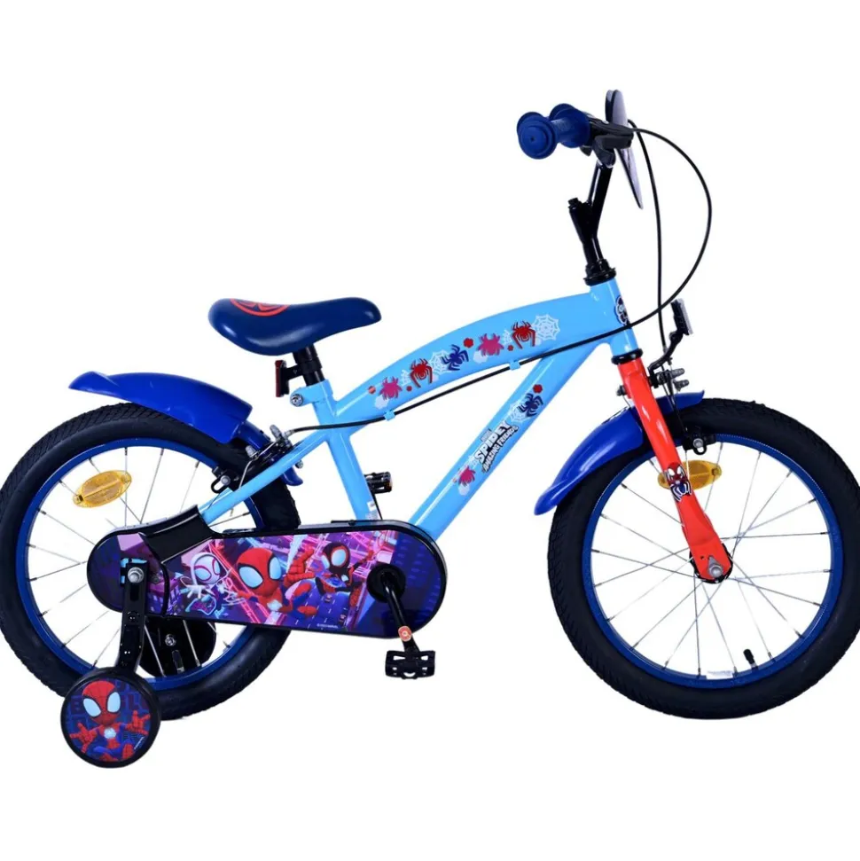 Spidey Amazing Friends Kinderfahrrad 16 Zoll Mädchen Jungen Größe 105 - 120 cm ab 4 Jahre Fahrrad leicht